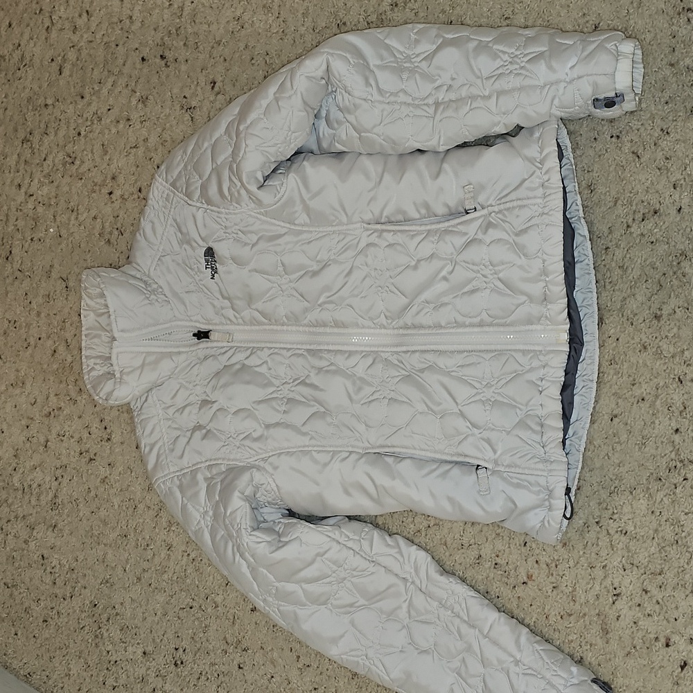 The North Face Women's Quilted White Snowflake Design Jacket
